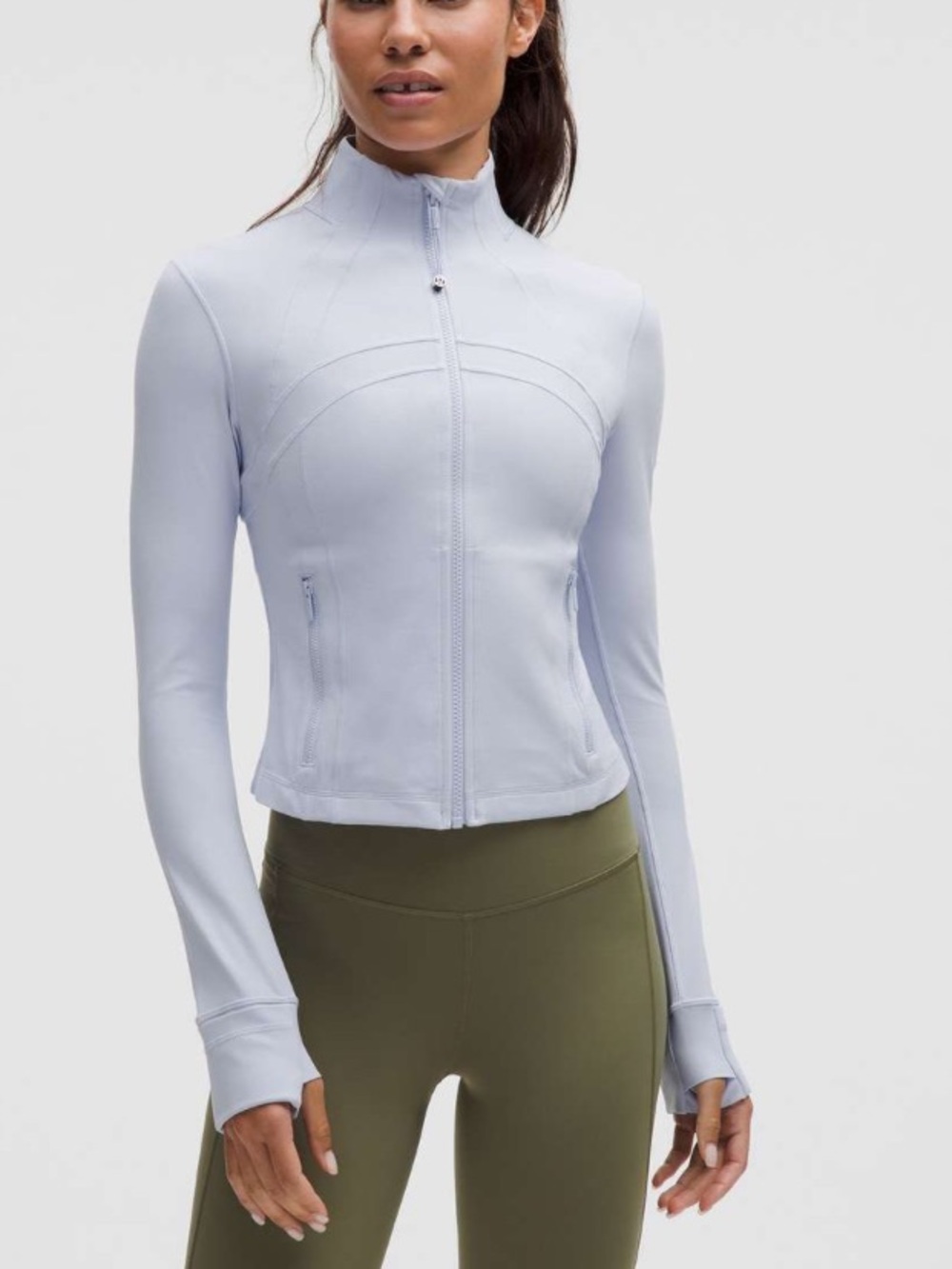 Lululemon Define Cropped Jacket Serene Blue *Nulu | Size 8